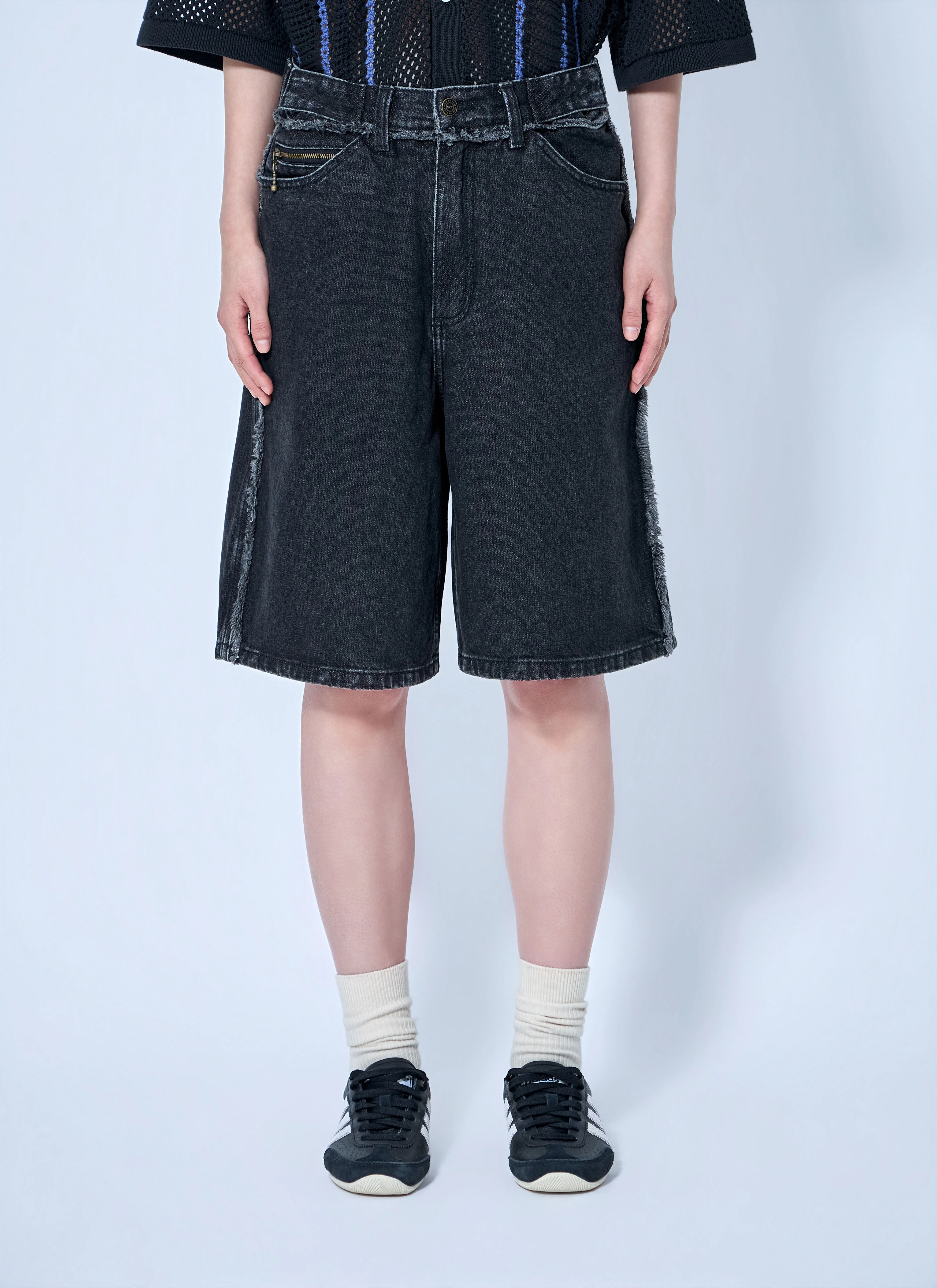 Five Pocket Denim Shorts - 1