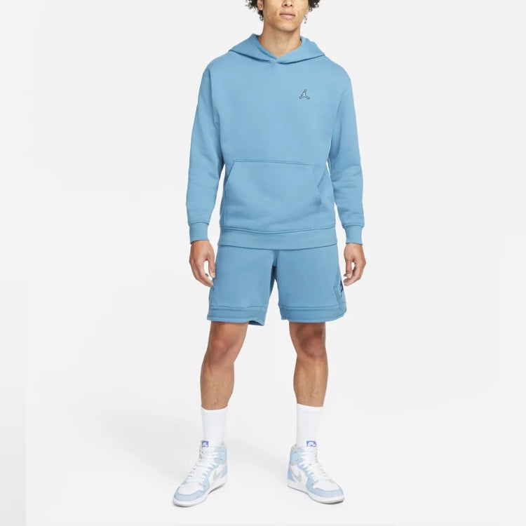 Air Jordan Logo Fleece Pullover Blue DA9819-415 - 3