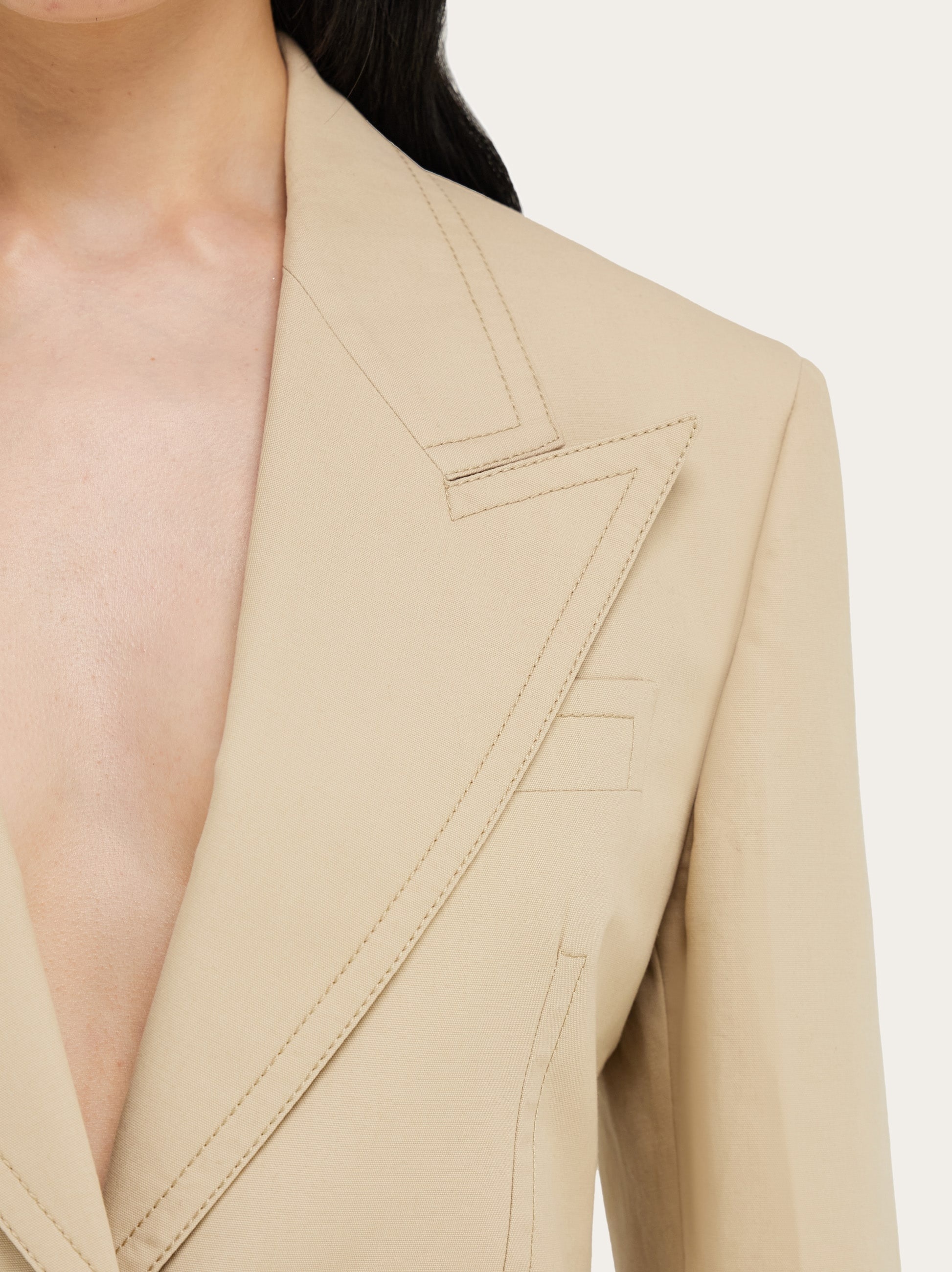 Blazer with martingale belt - 6