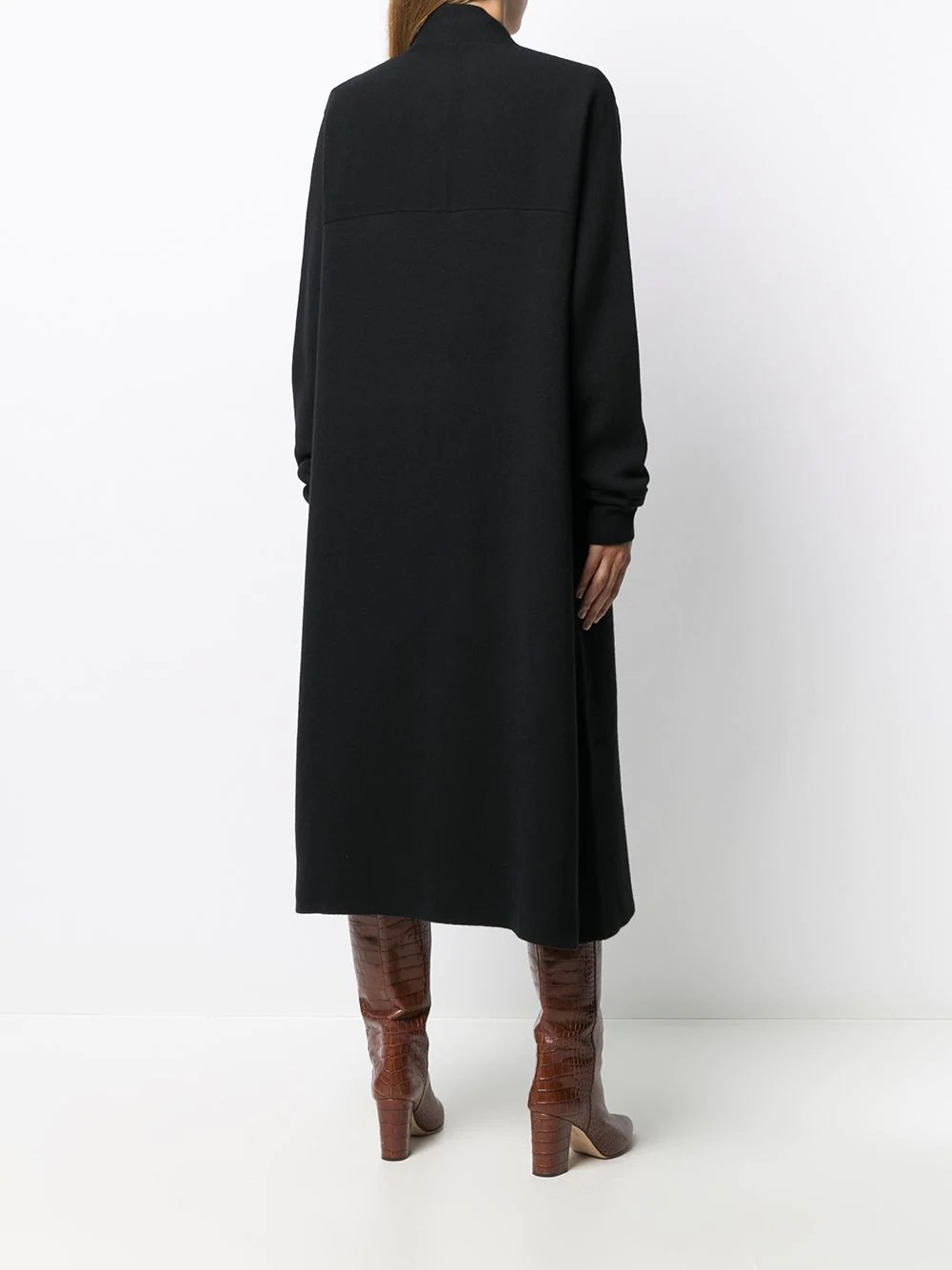 wrap long coat - 4