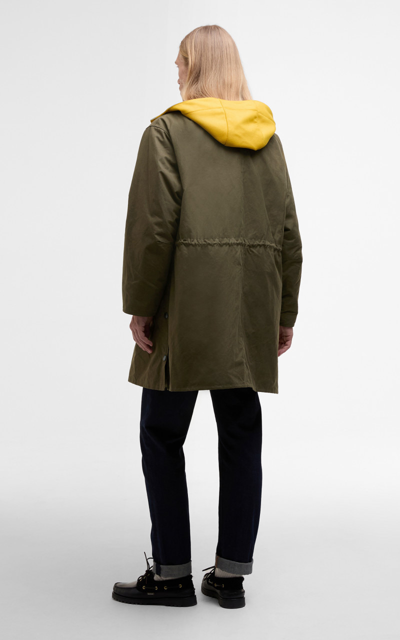 X KAPTAIN SUNSHINE BEDALE FIELD COAT KHAKI BROWN - 4