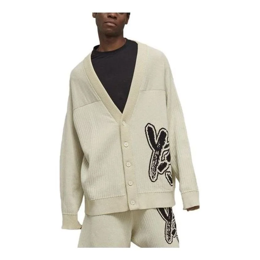 adidas Y-3 Logo Knit Cardigan 'Off White' IA3110 - 1