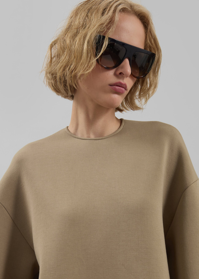 Delancey Neoprene Tee - Camel 4