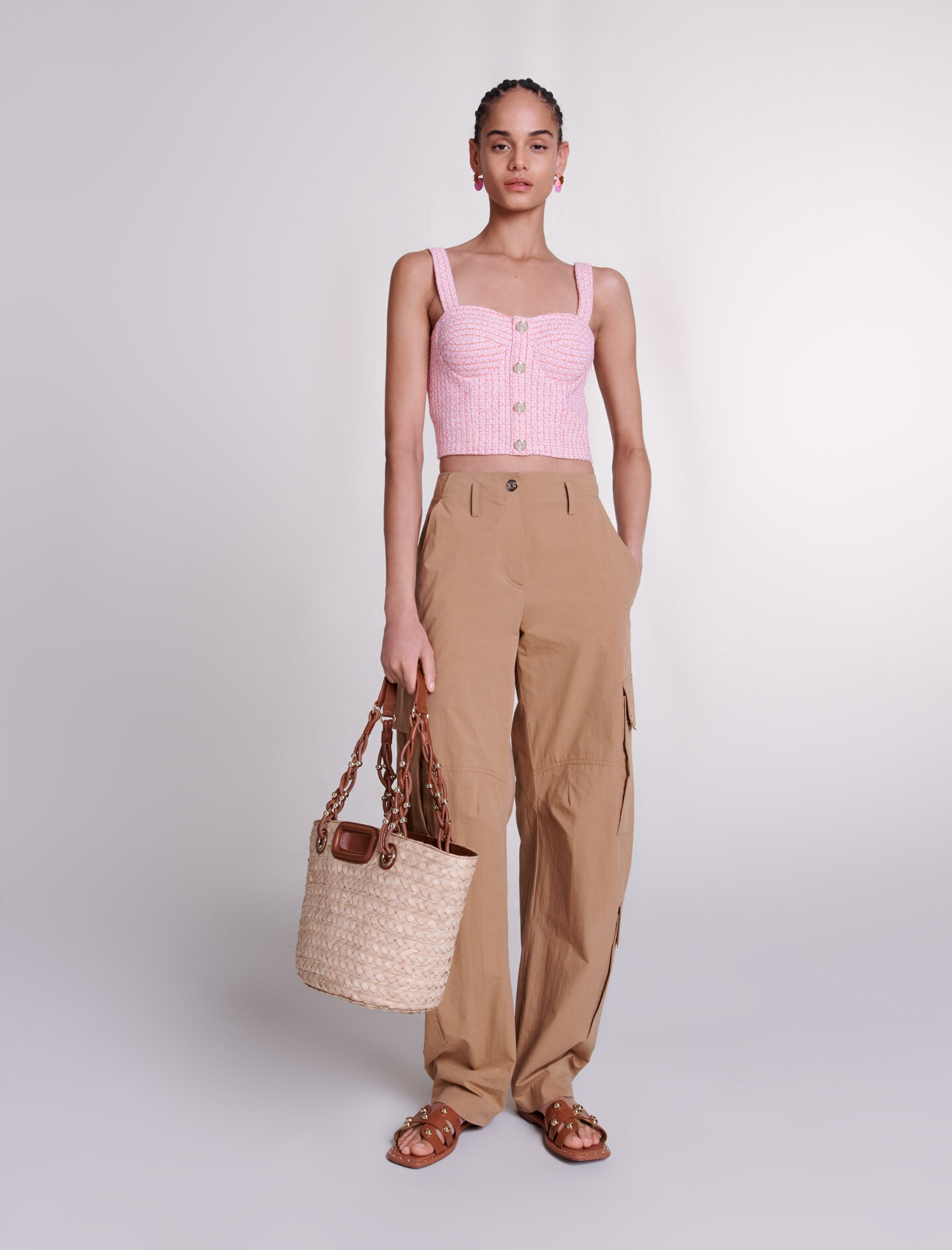 Tweed crop top - 2