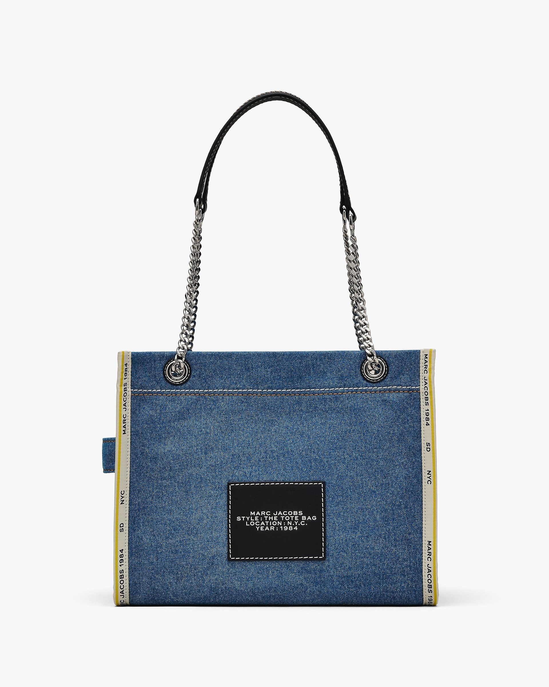 THE DENIM CHAIN MEDIUM TOTE BAG - 3