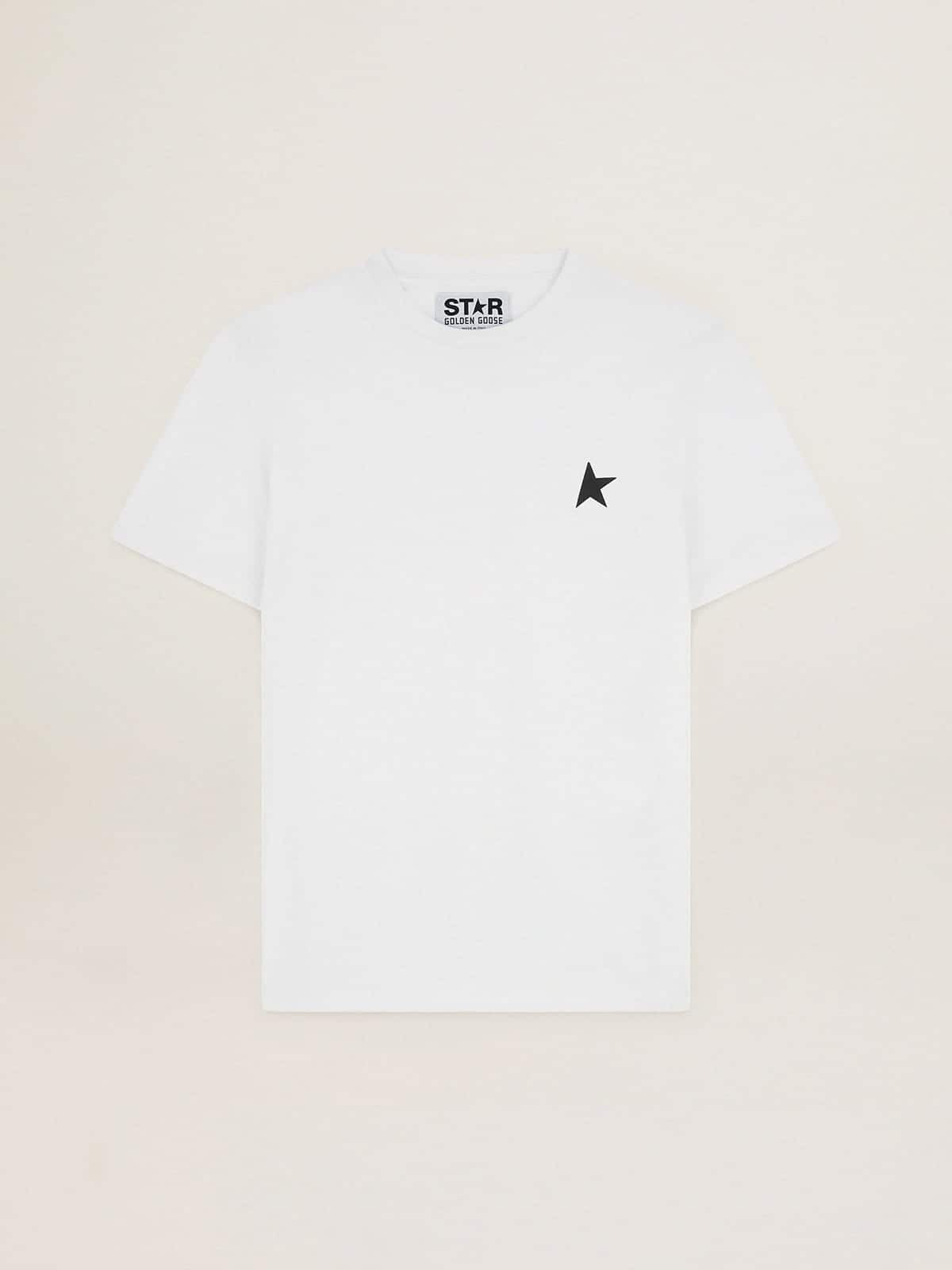 White Star Collection T-shirt with black star on the front - 1