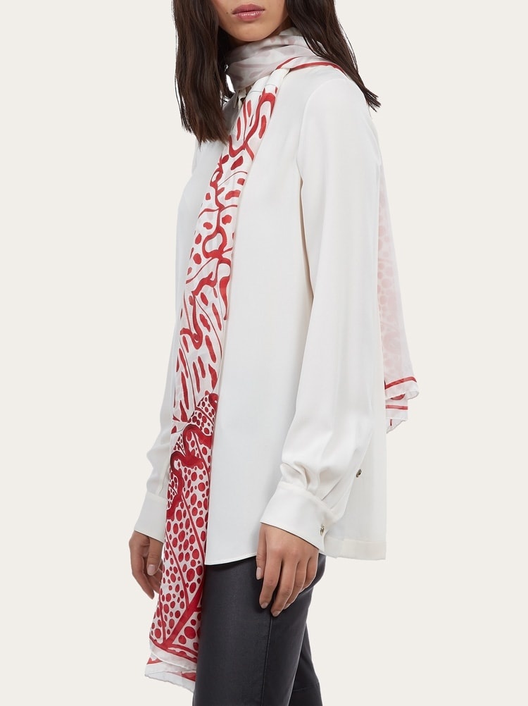 FOLIAGE PRINT STOLE - 2
