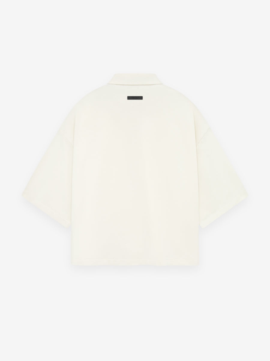 Womens Pique Cropped Polo - 2