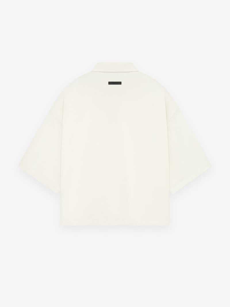 ESSENTIALS Womens Pique Cropped Polo outlook