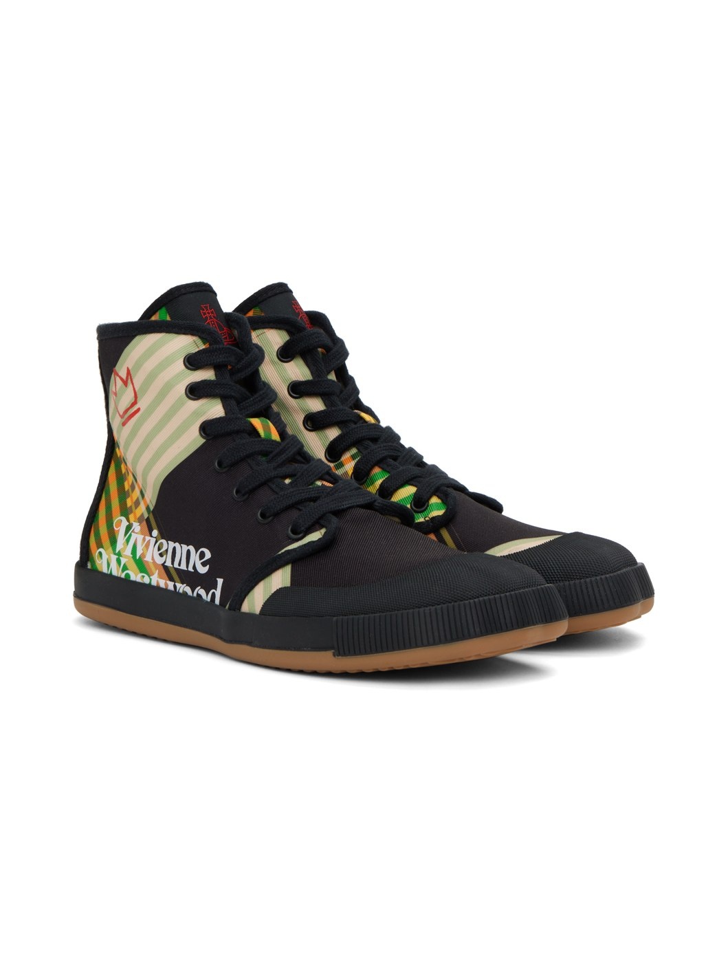 Black Animal Gym High Top Sneakers - 4