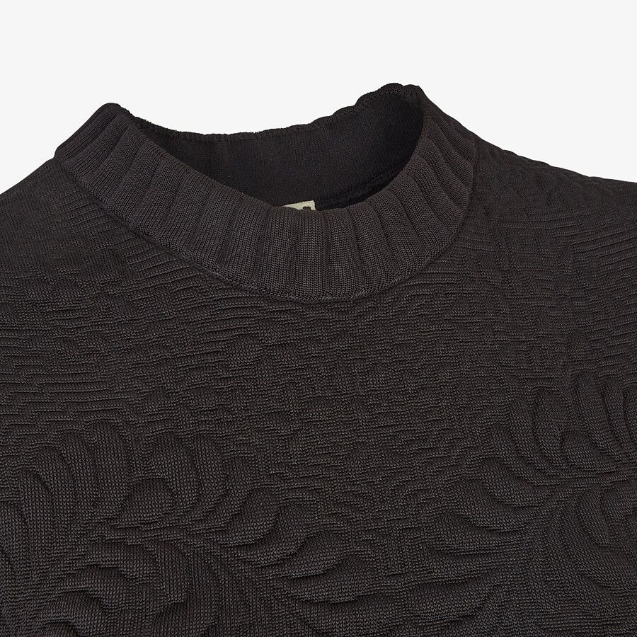 Black viscose dress - 3