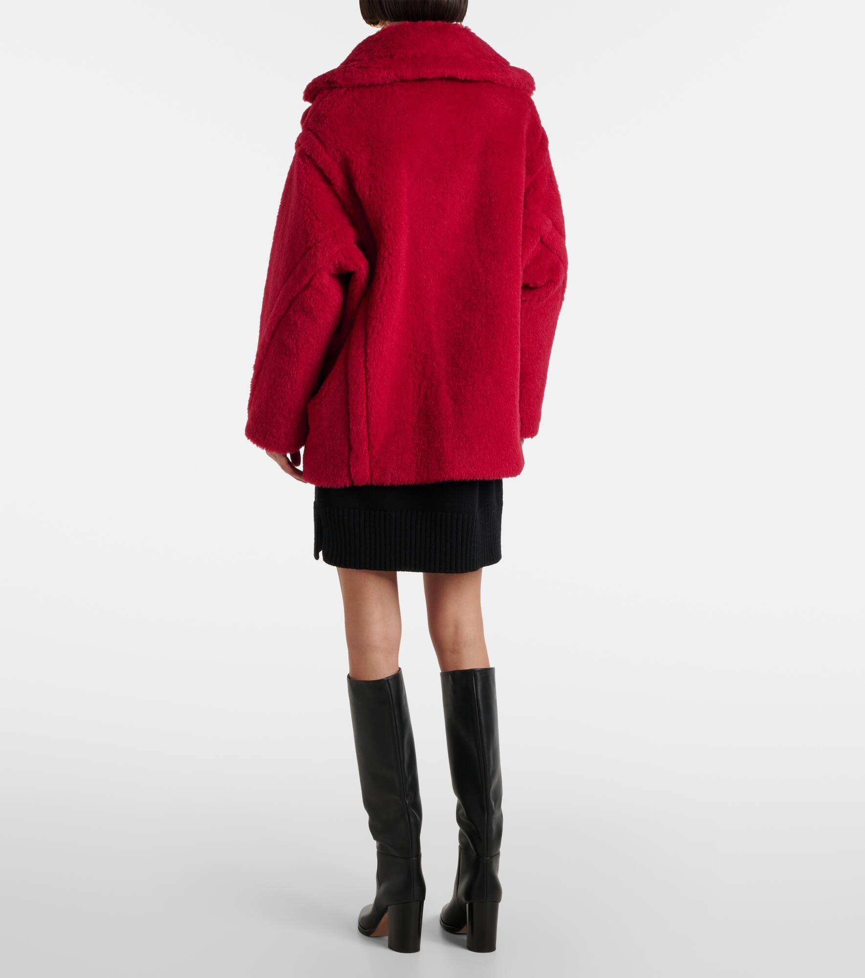 Cuba alpaca, wool, and silk teddy coat - 3