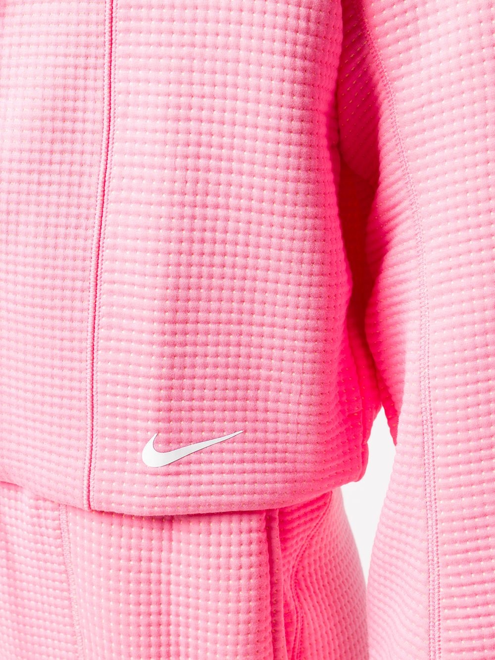 swoosh detail hoodie - 5