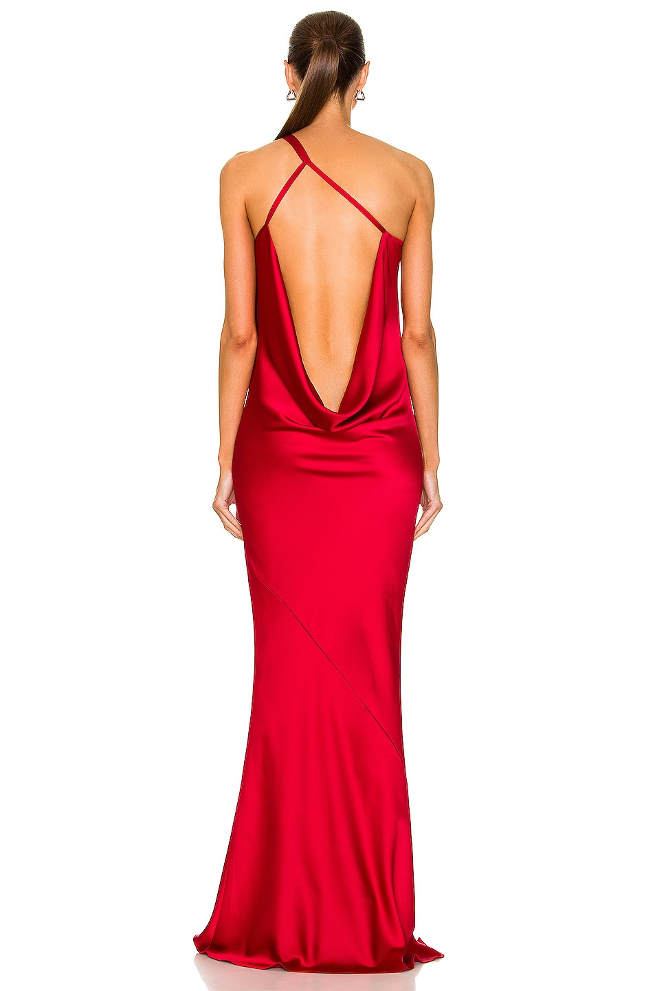 One Shoulder Bias Gown - 4