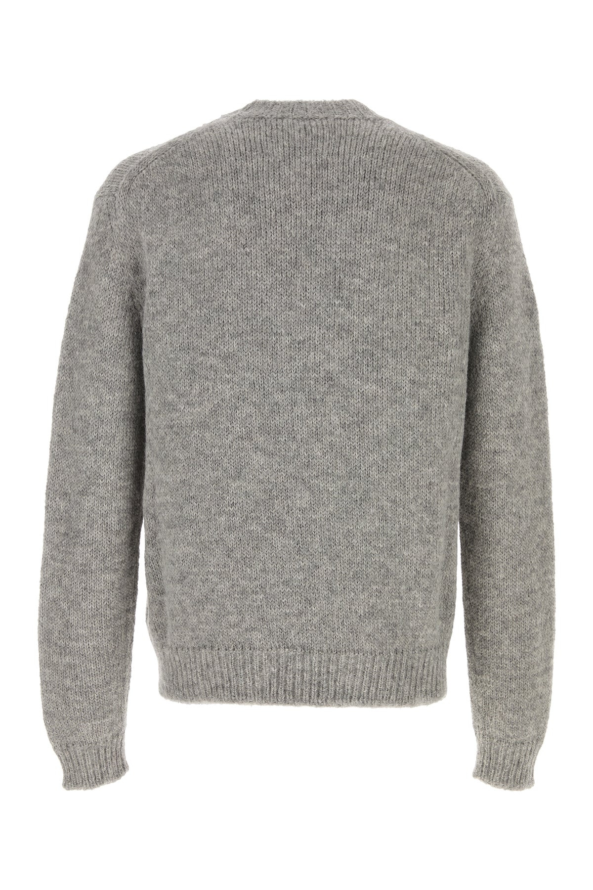 Melange grey alpaca blend sweater - 2