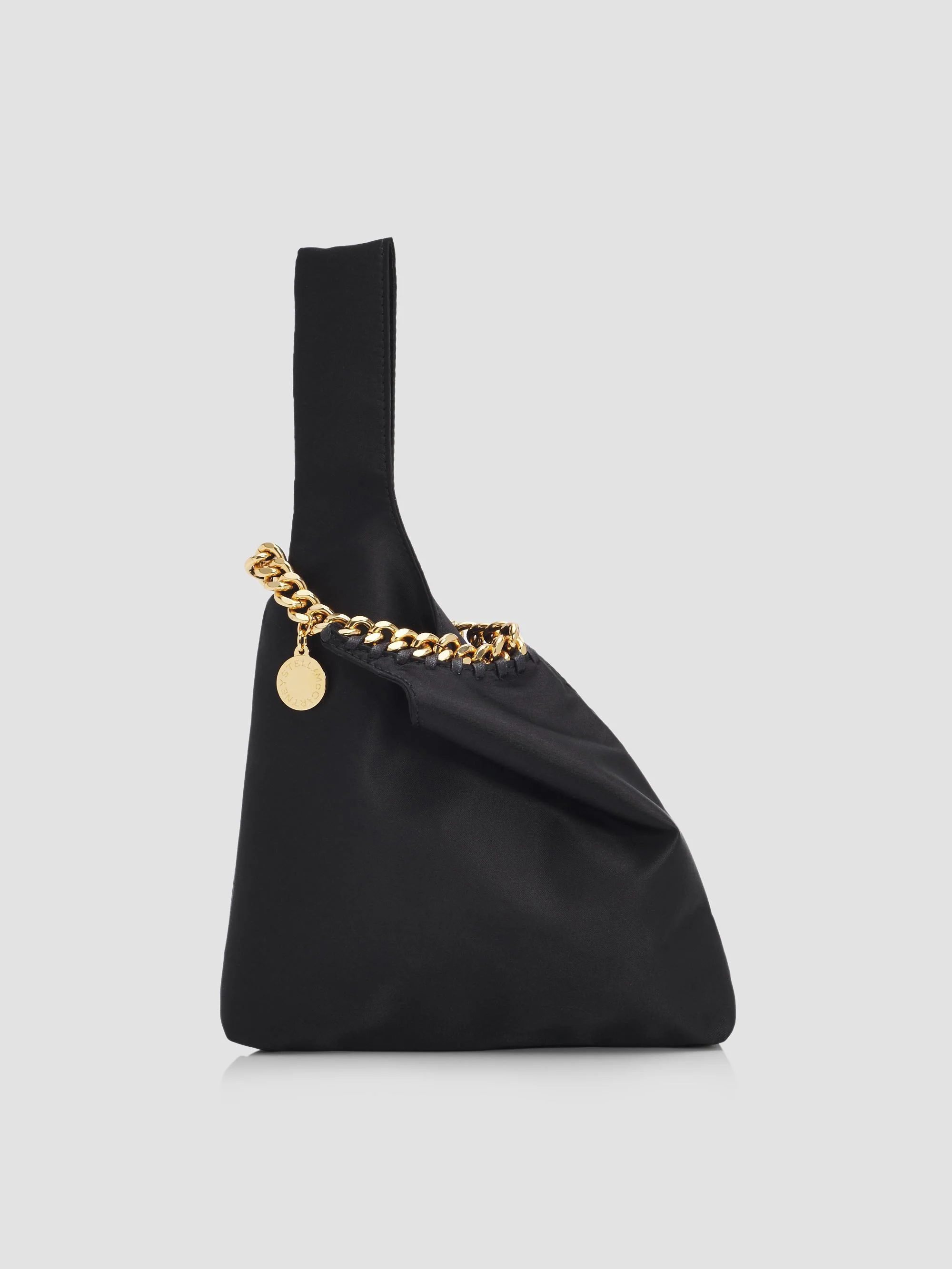 Women's Falabella Satin Wristlet Bag - Black - 1