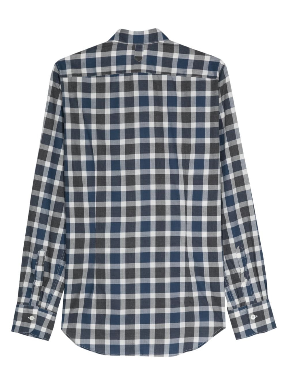 check-pattern cotton shirt - 2