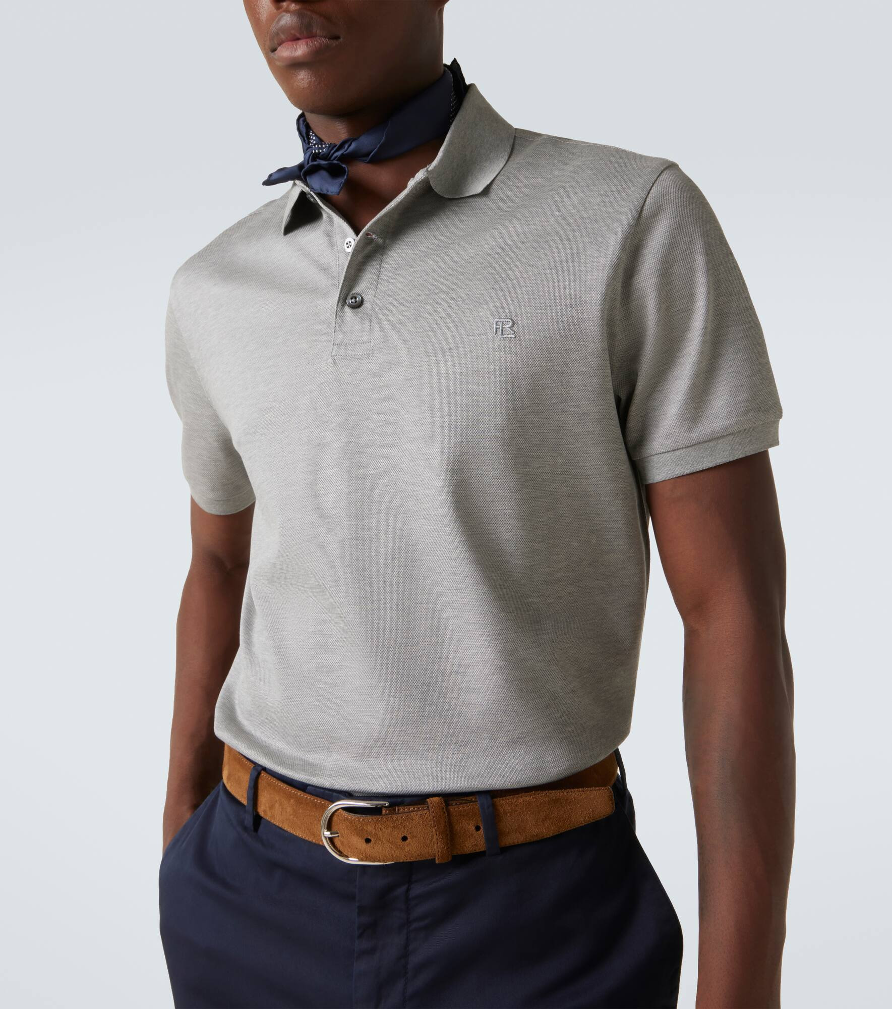 Reg cotton piqué polo shirt - 5