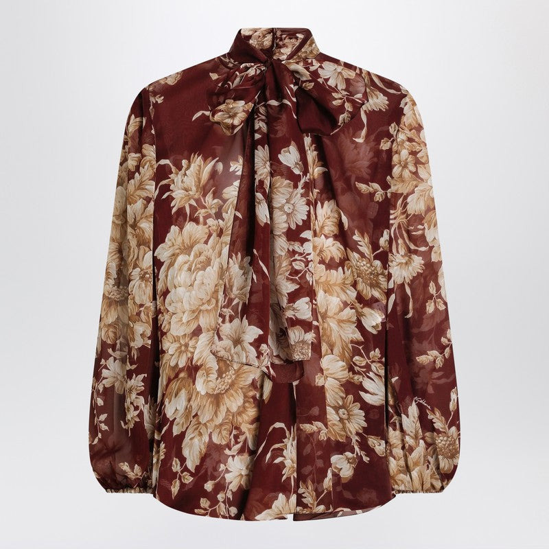 Dolce & Gabbana Dolce&Gabbana Chiffon shirt with rose print - 1
