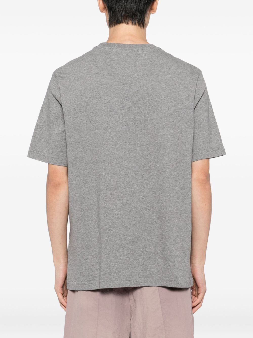 bold fox head patch T-shirt - 3