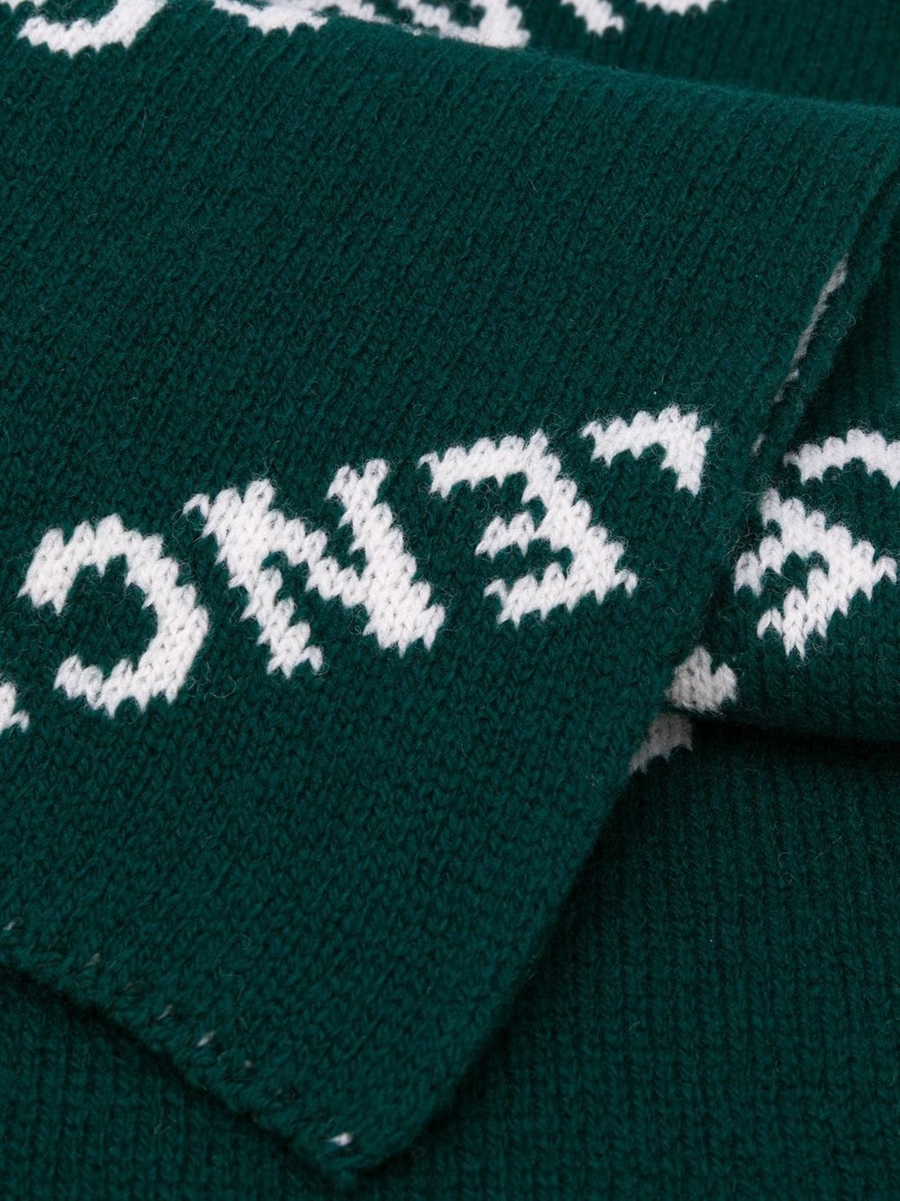all-over logo knitted scarf - 3