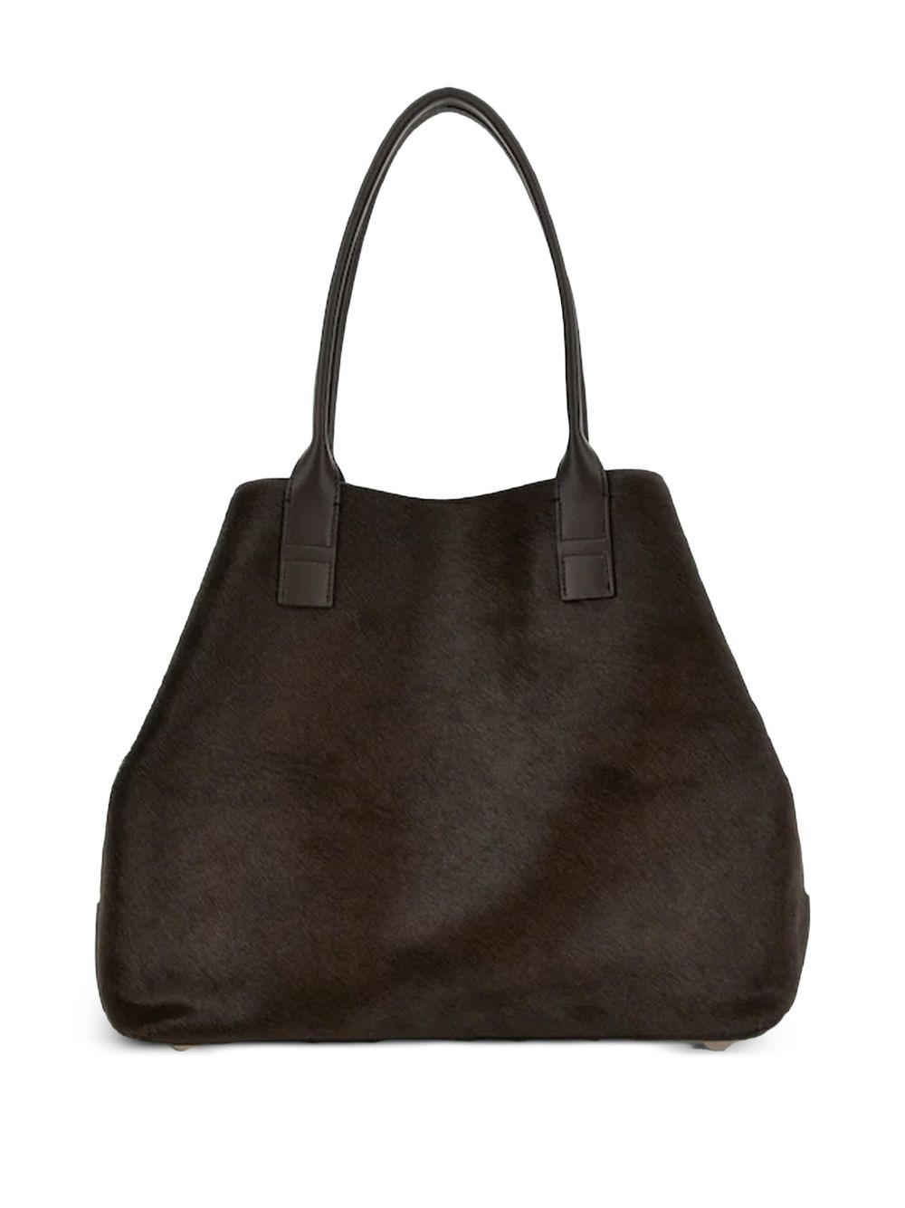 embossed-logo leather tote bag - 3