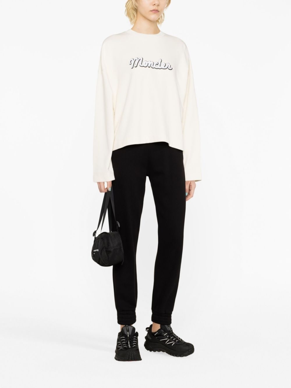 logo-embroidered cotton sweatshirt - 2