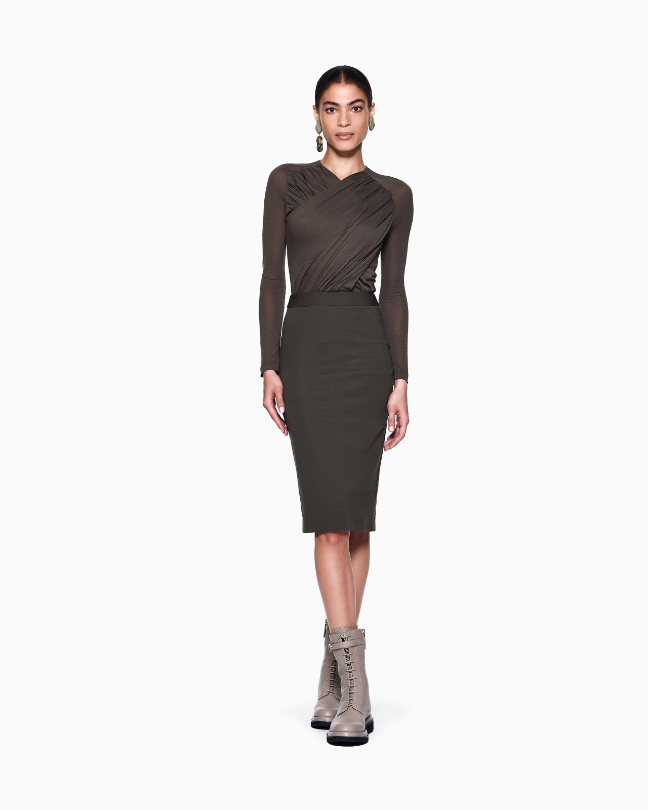 LYOCELL JERSEY MIDI DRESS - 2