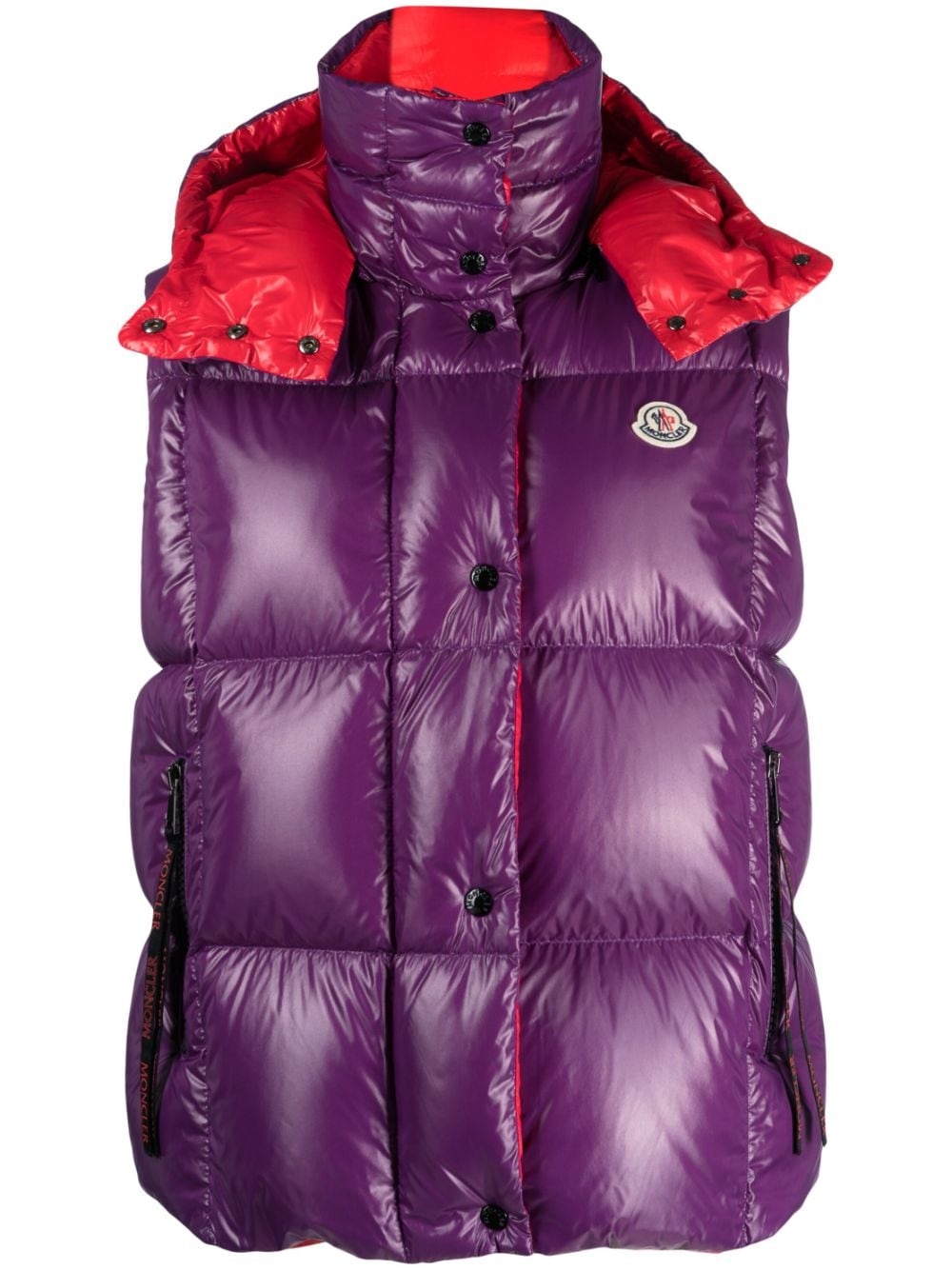 Luzule logo-patch padded gilet - 1