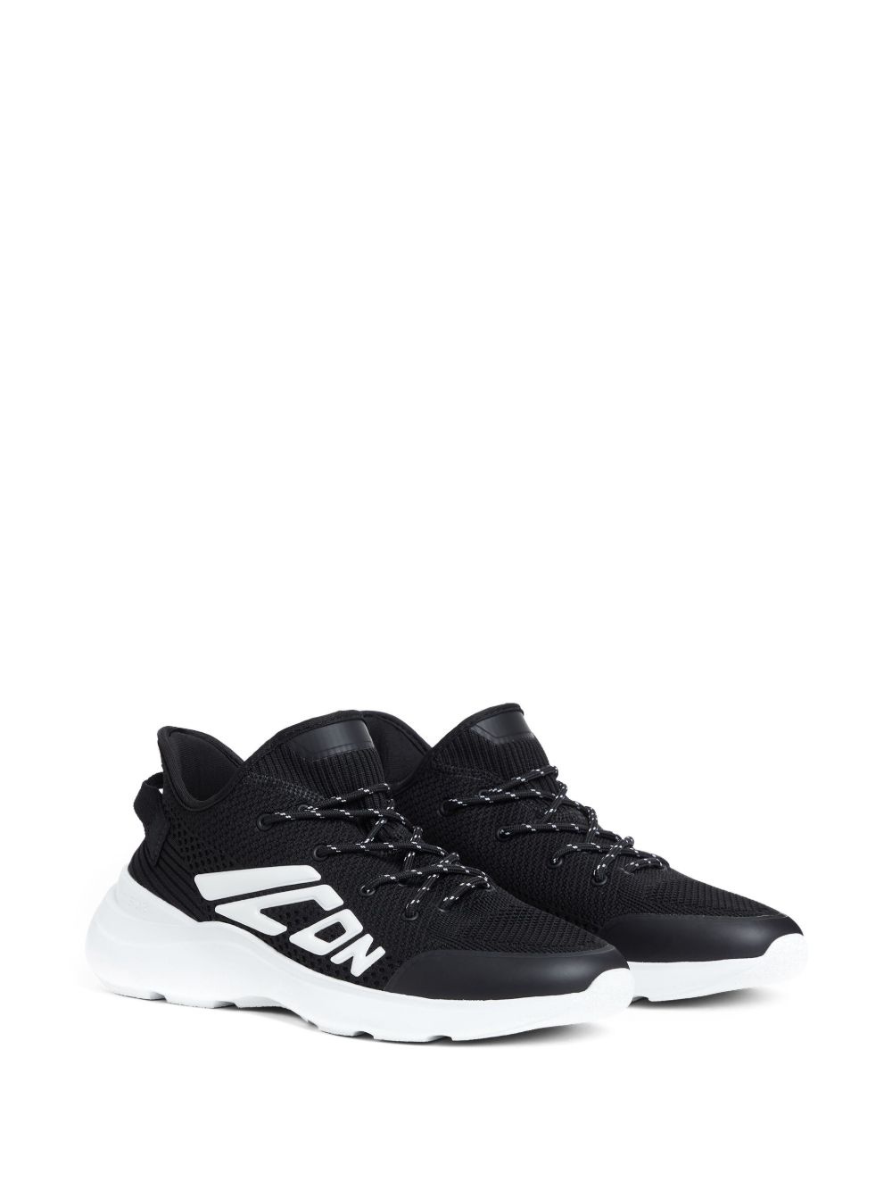 embossed-logo sneakers - 2