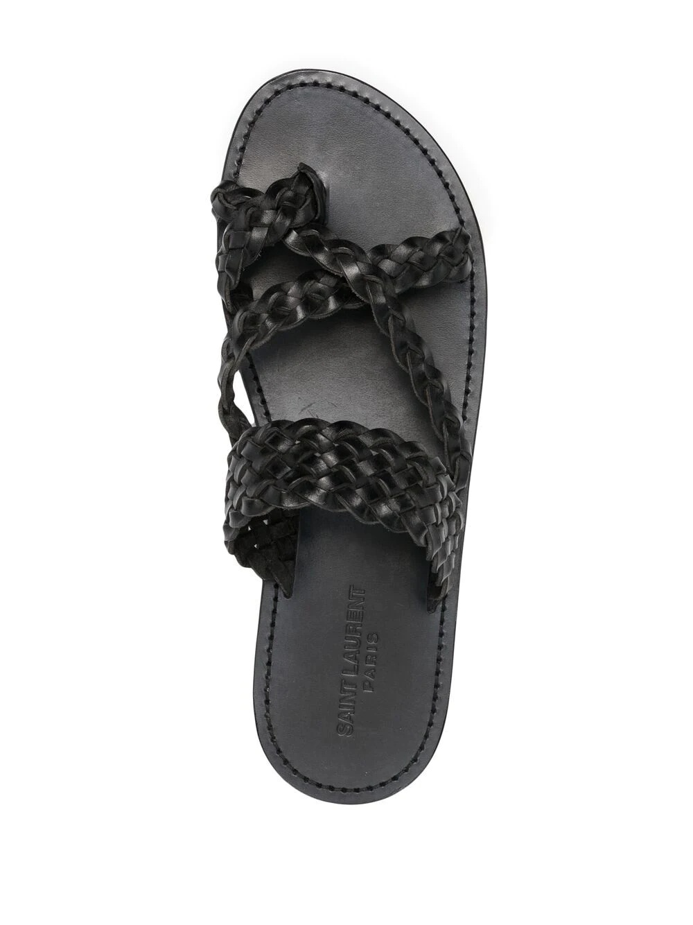 rope-detail slip-on sandals - 4