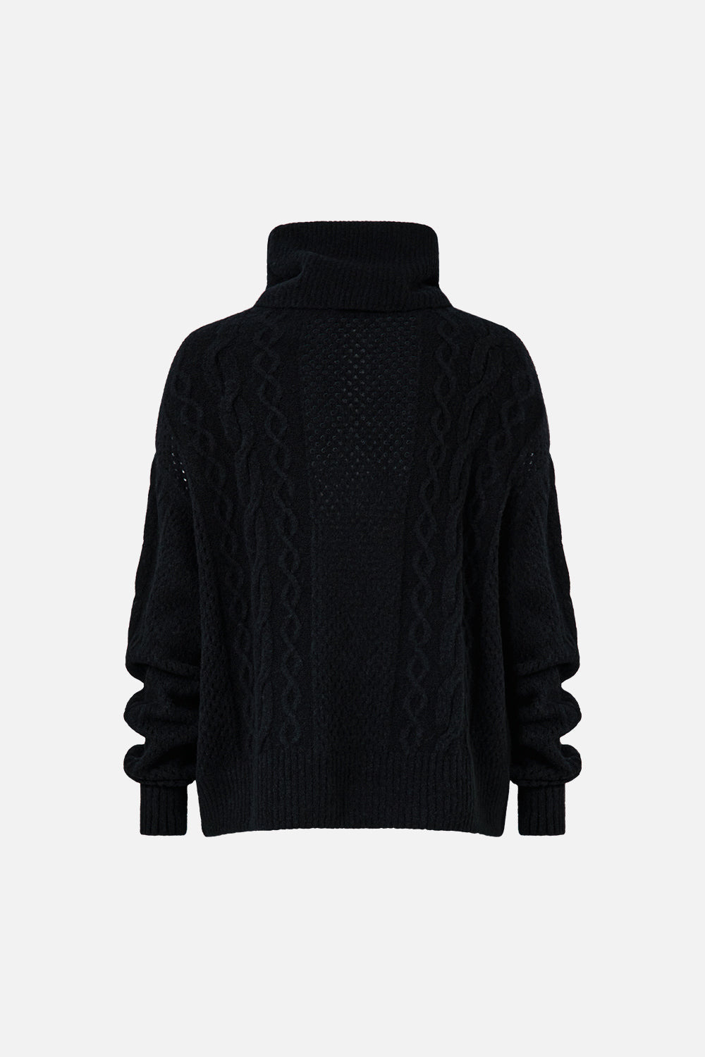 ROLL NECK JUMPER- BLACK - 7