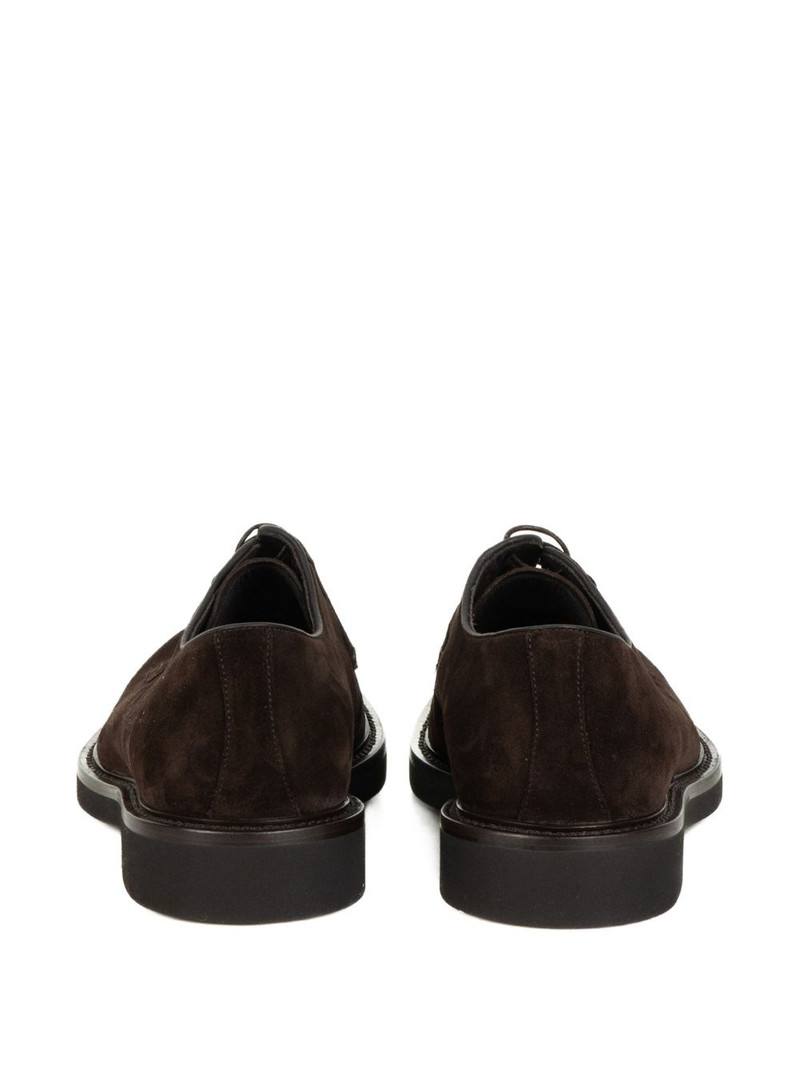 lace-up suede derby shoes 3