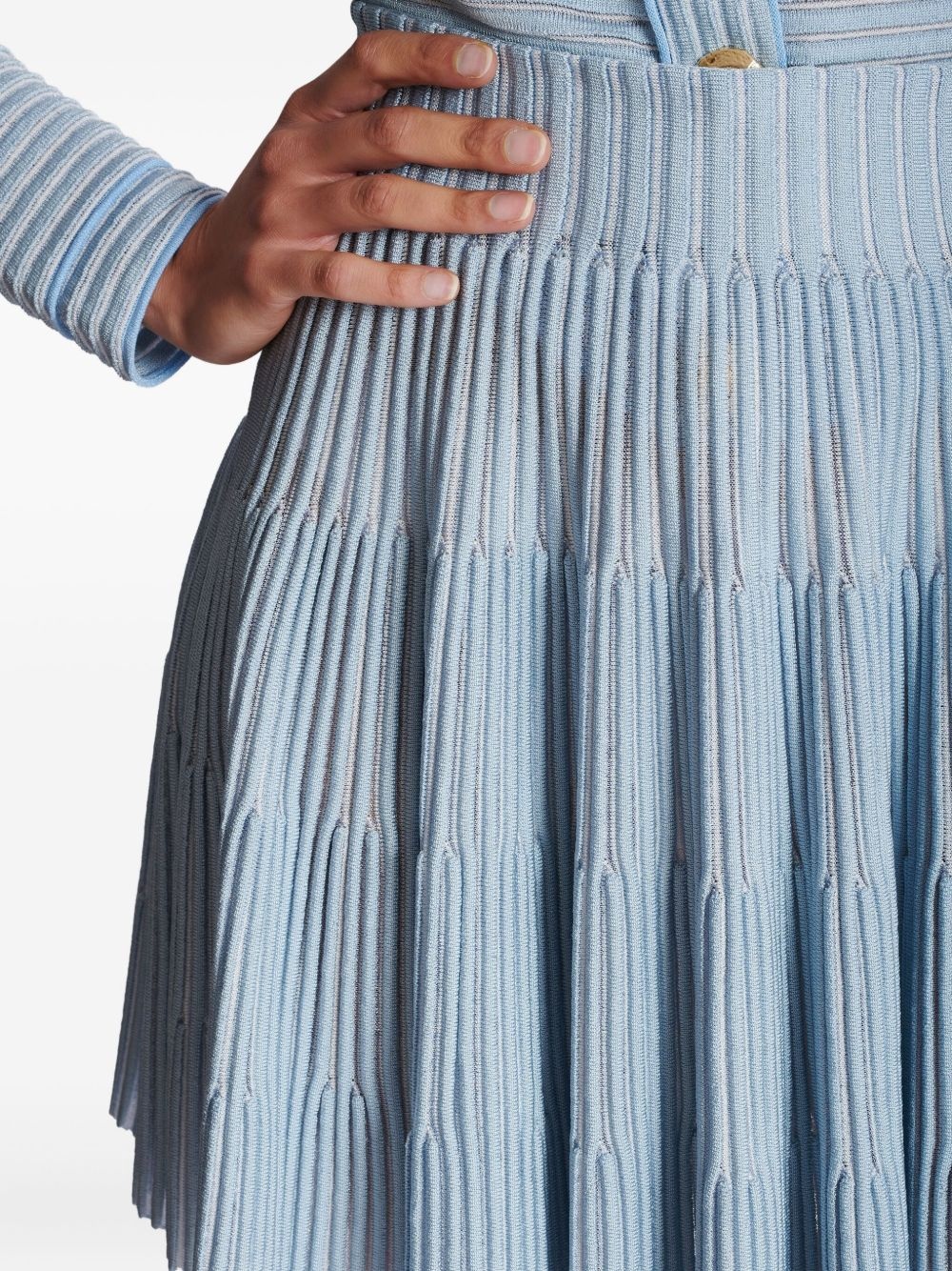 ribbed-knit skirt - 7