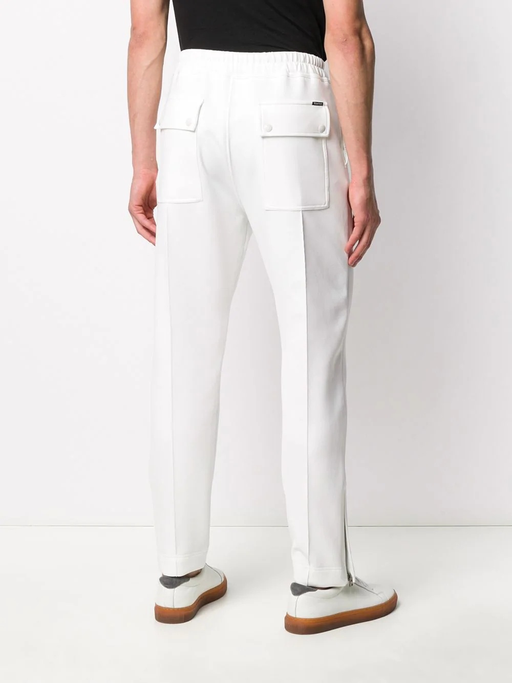 drawstring waist tailored trousers - 4