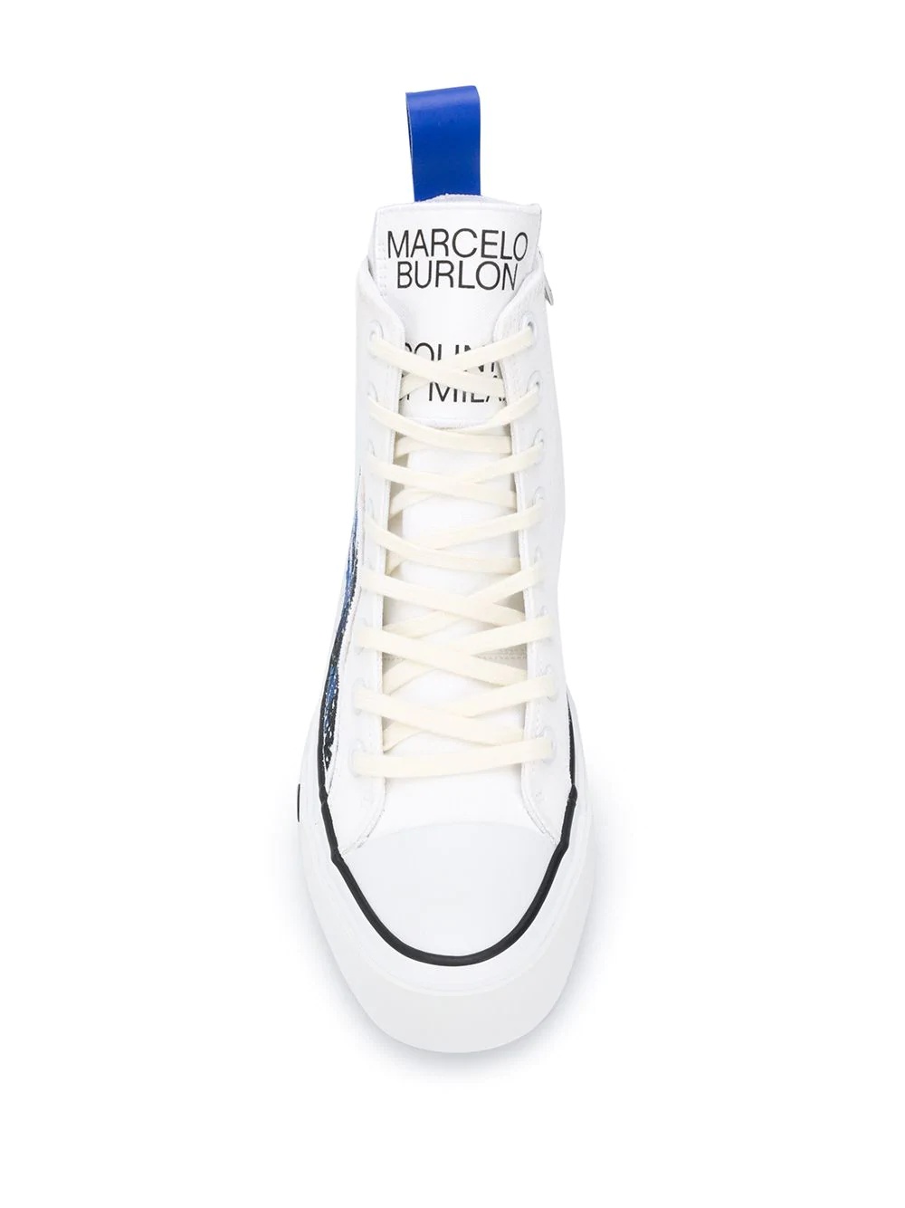 wing print hi-top sneakers - 4