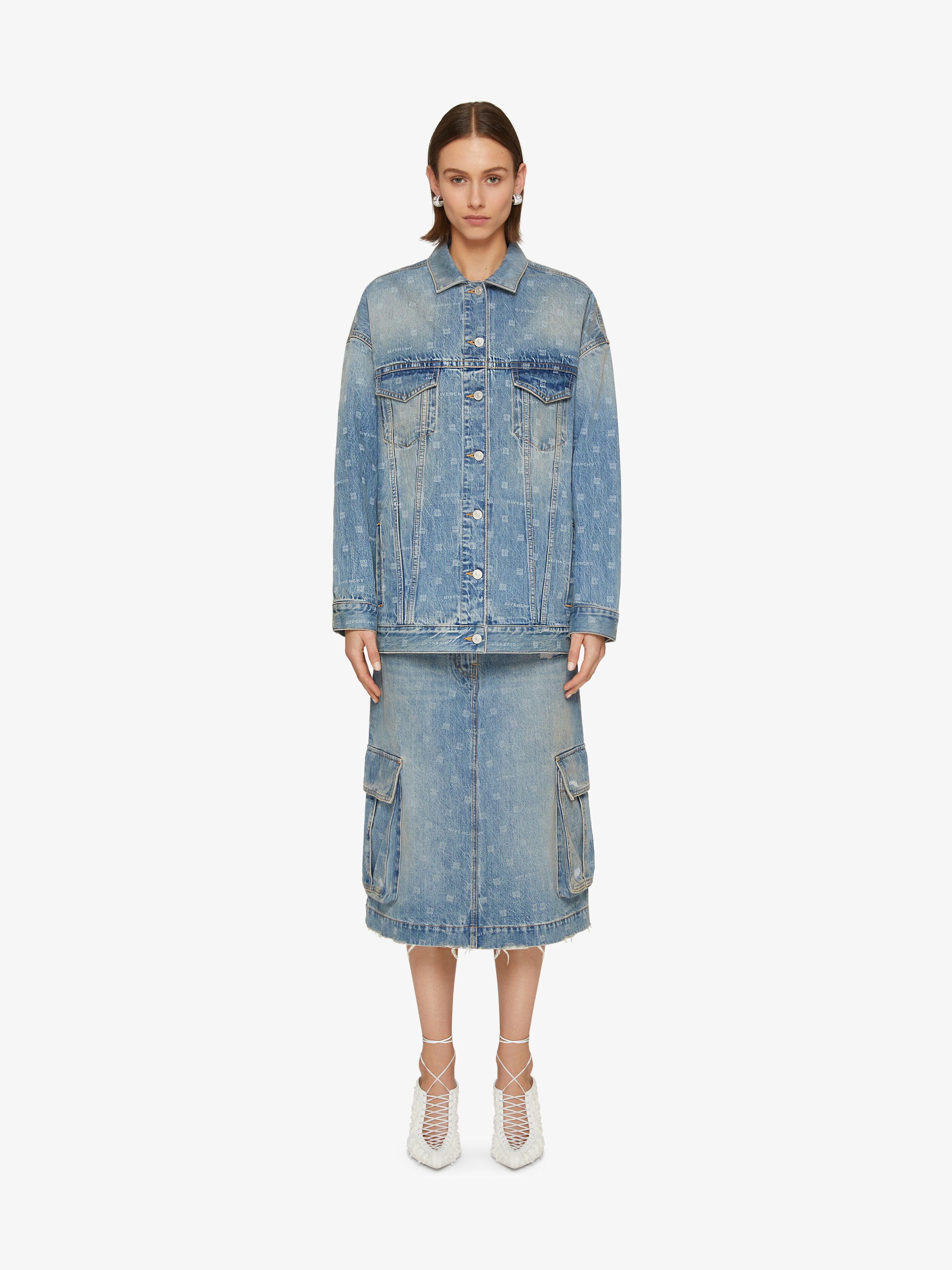SKIRT IN GIVENCHY 4G DENIM - 2