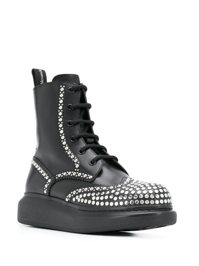 Alexander McQueen Hybrid stud-embellished boots outlook