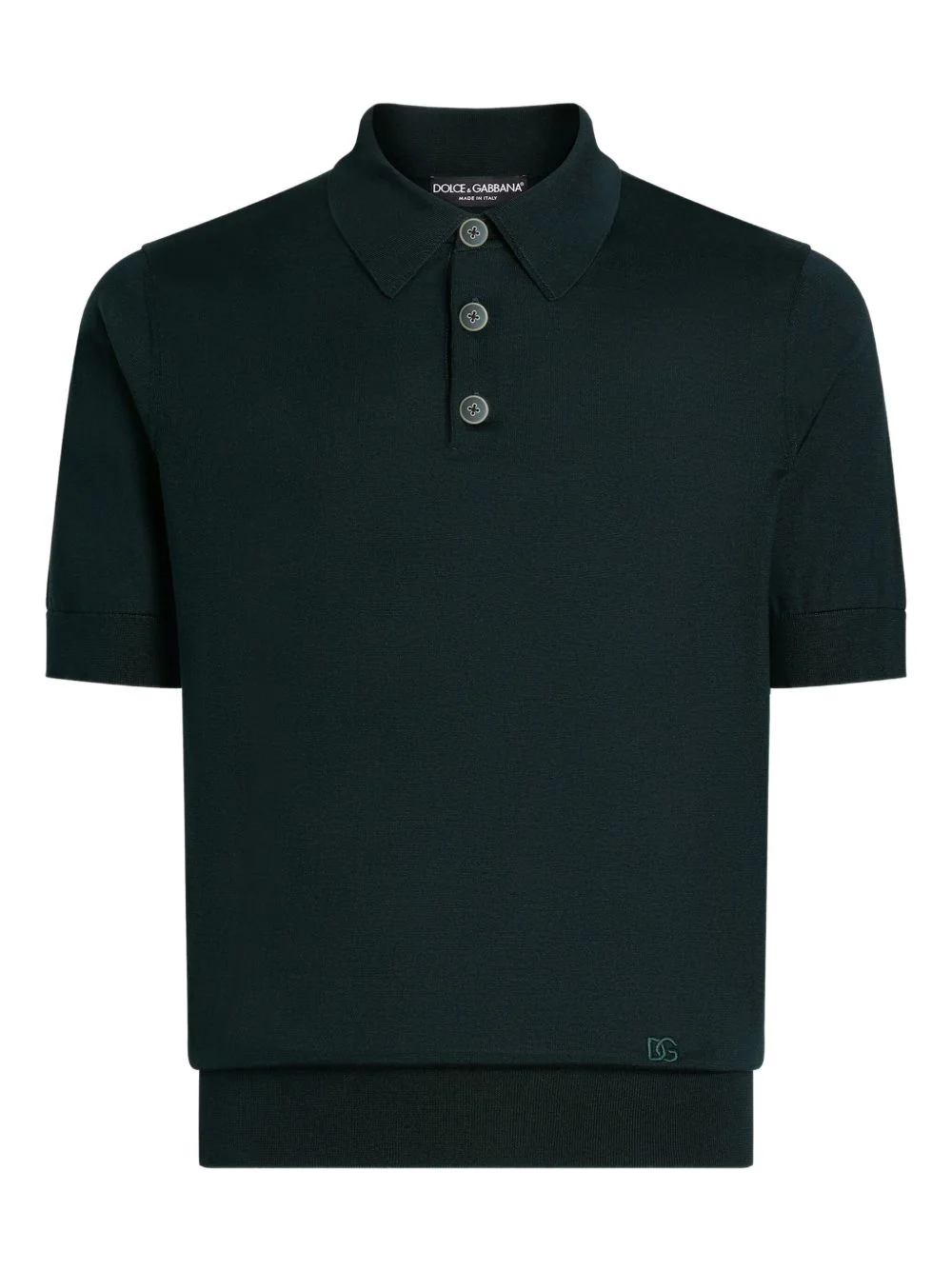 buttoned short-sleeve polo shirt - 1