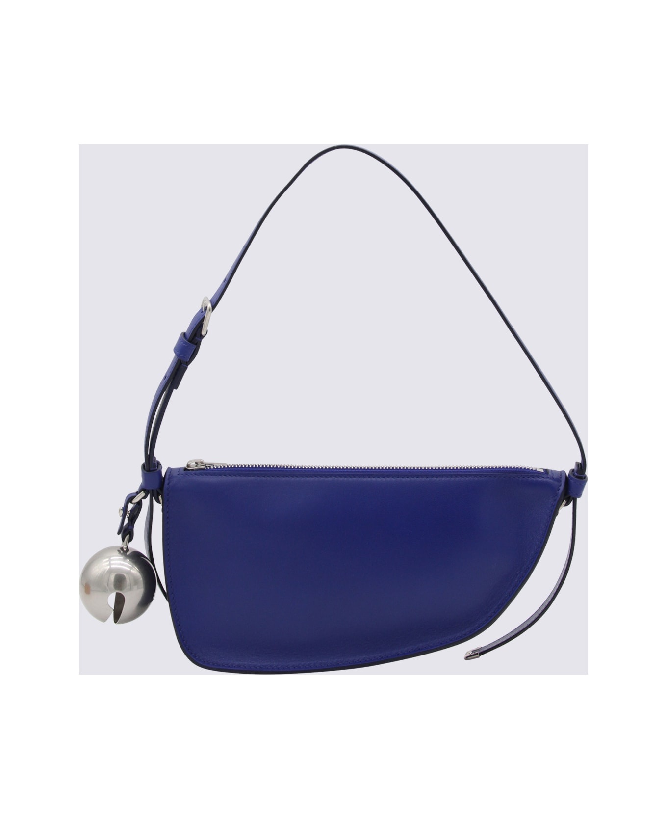 Dark Blue Shield Leather Shoulder Bag - 2