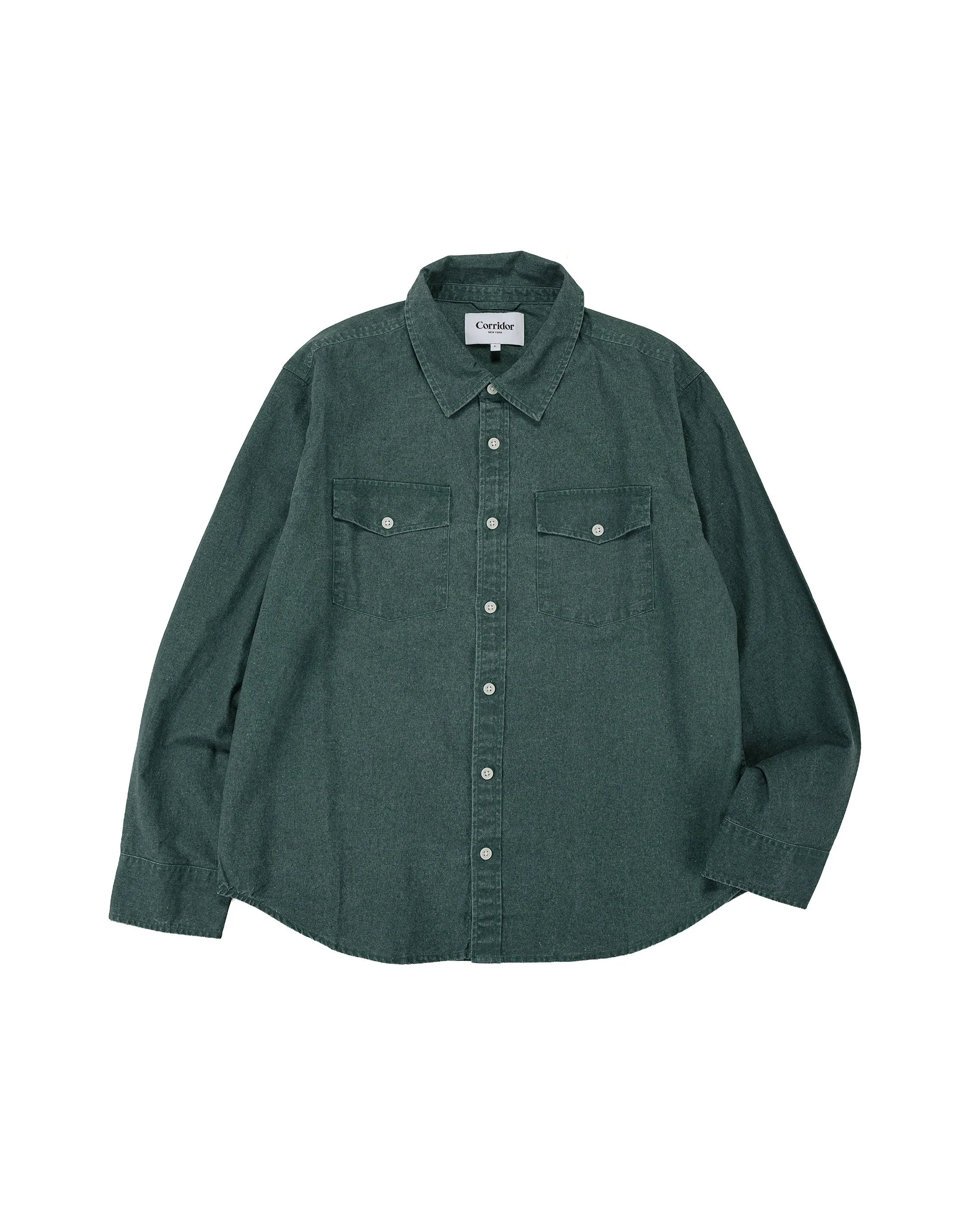 Pigment Dye Canvas LS Green - 1