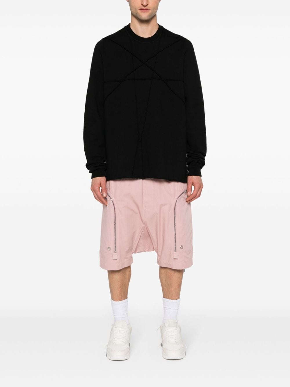 star-embroidery cotton sweatshirt - 2