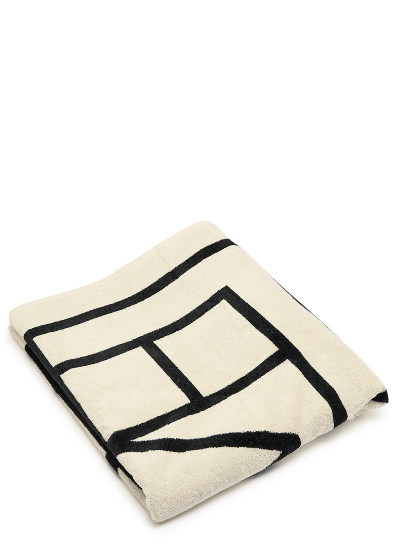 Totême Toteme Monogram-jacquard Beach Towel outlook
