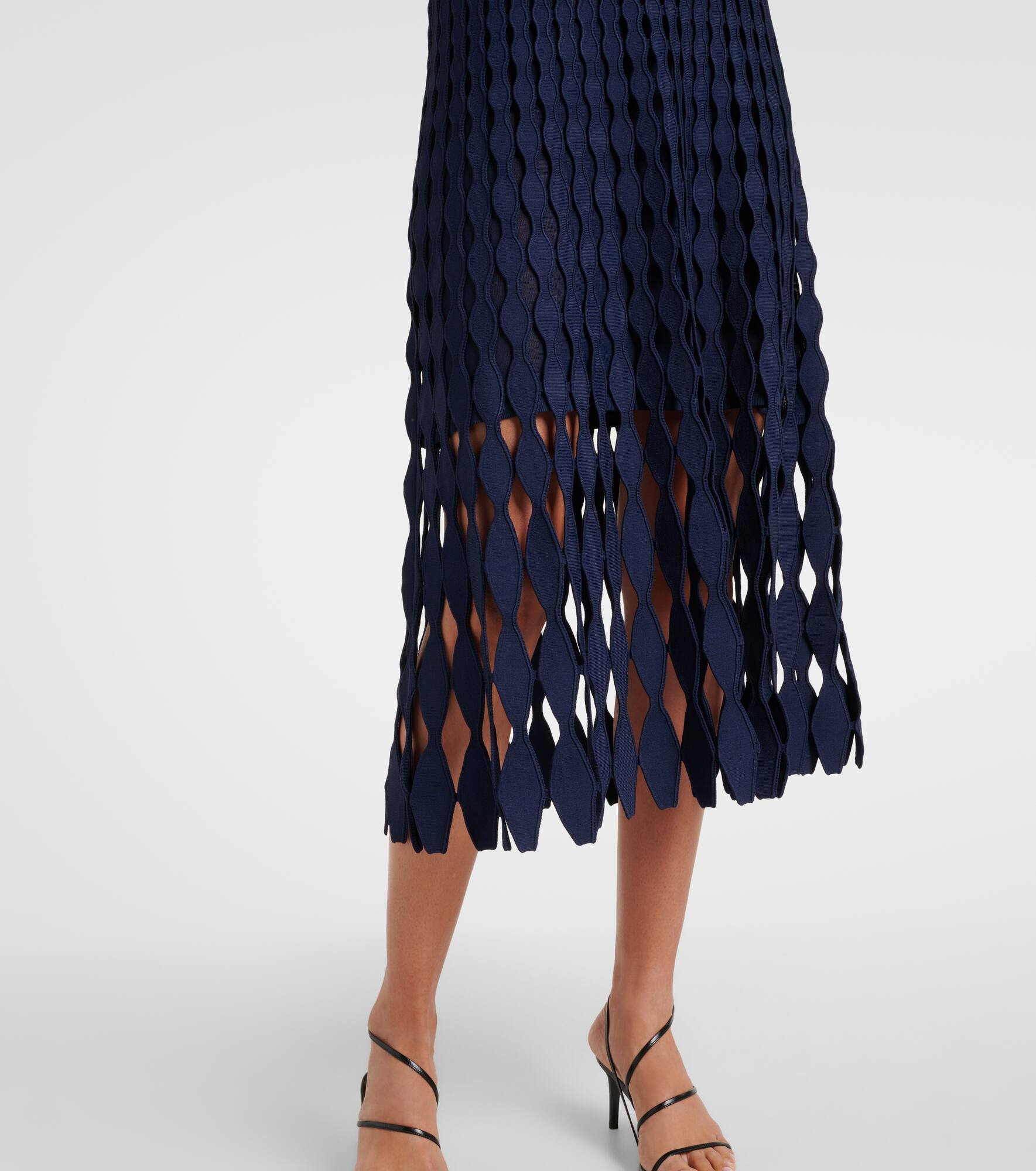 Wilma open-knit midi skirt - 5