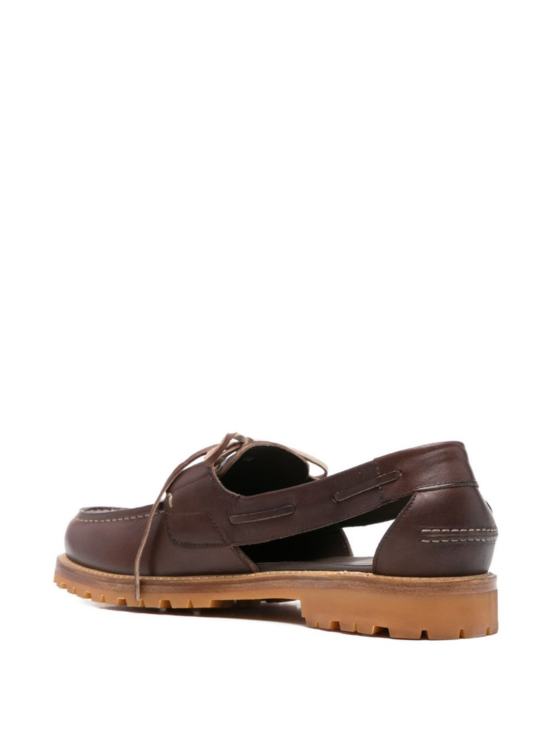 Barolo cut-out boat shoes 3