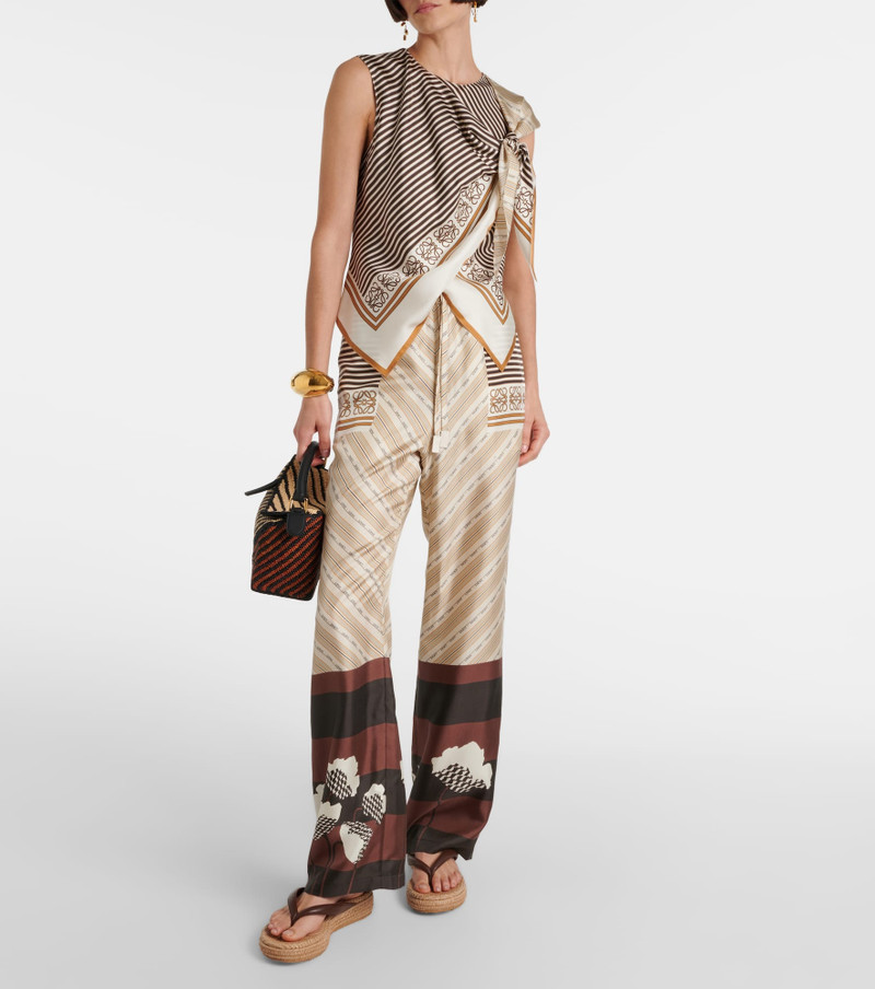 Gianvito Rossi Leather platform espadrille thong sandals outlook