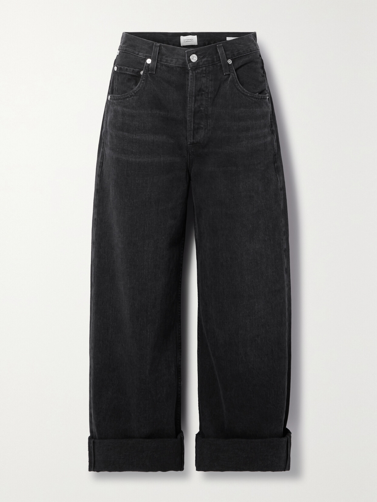 Ayla Baggy Mid-rise Wide-leg Organic Jeans - 1