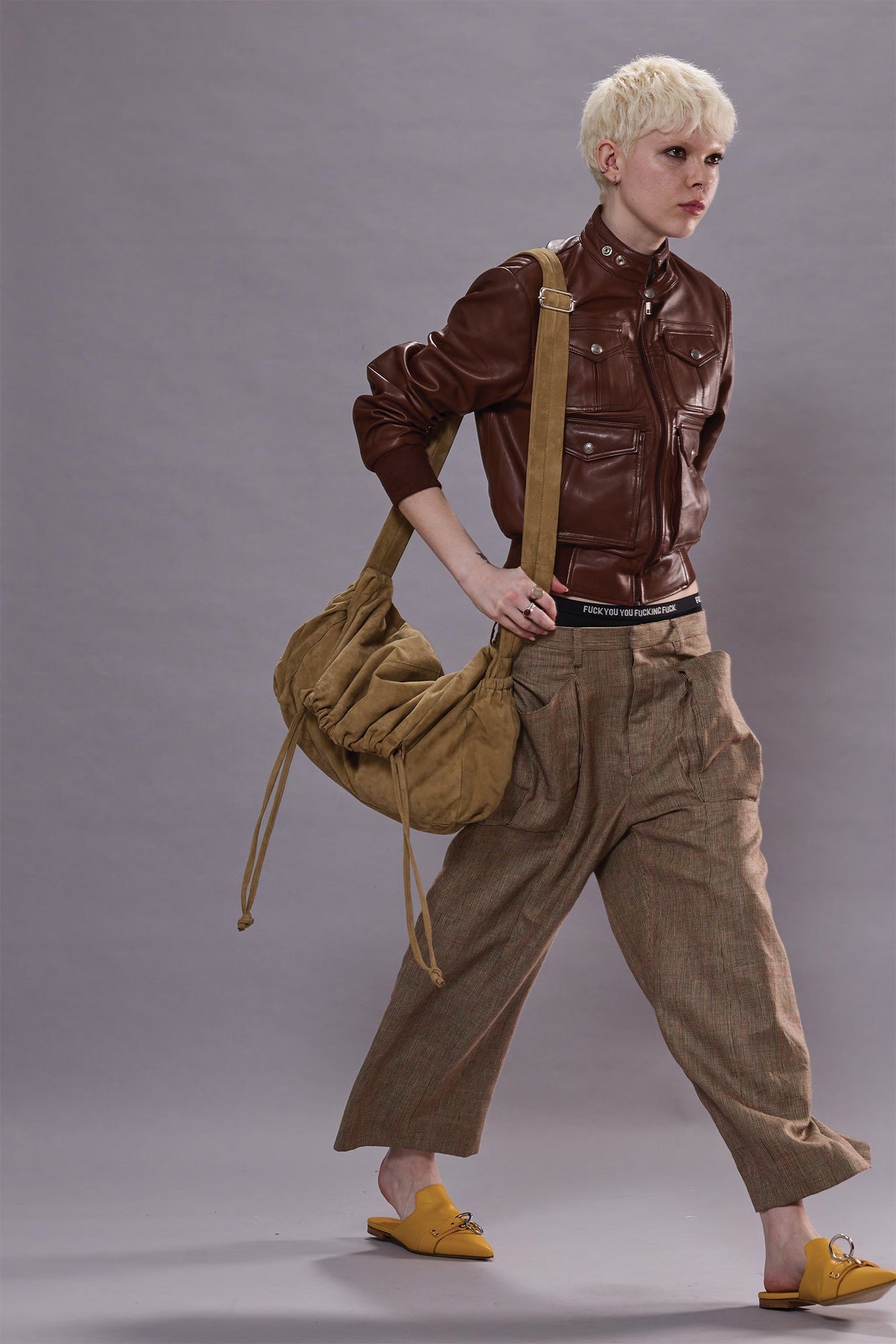 PLEATED POCKET TROUSER - 1