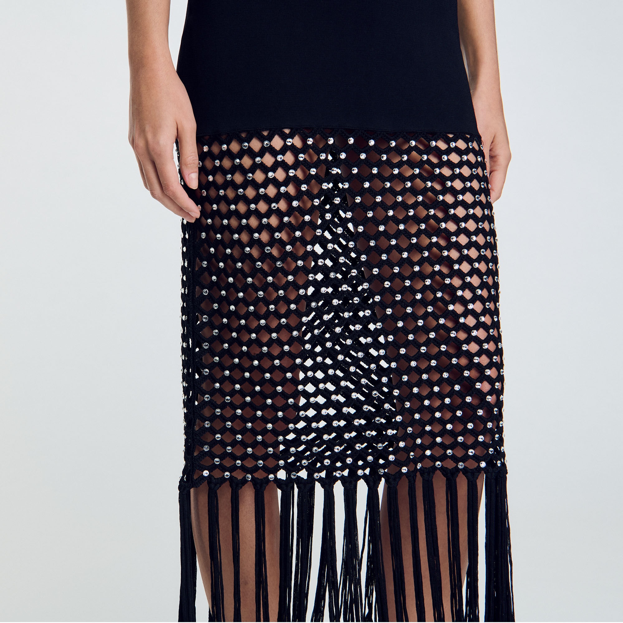 FRINGED KNIT DRESS - 4