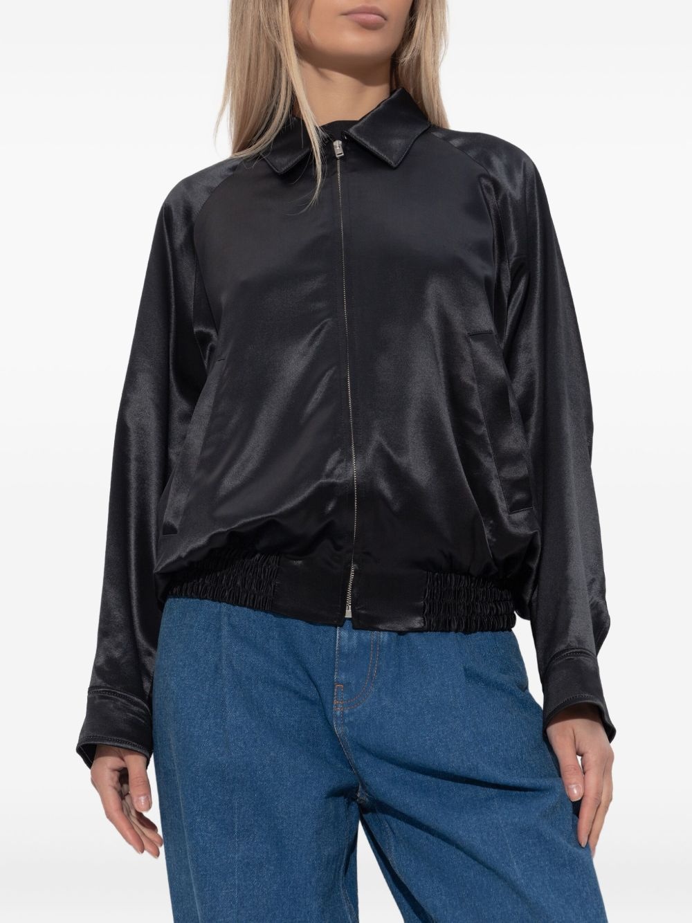 satin bomber jacket - 3